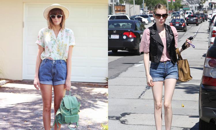 牛仔短裤最火穿法女,腿短牛仔短裤怎么穿