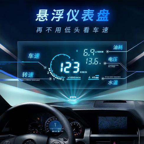 第二代长安cs75plushud抬头显示,高配才有的hud抬头显示