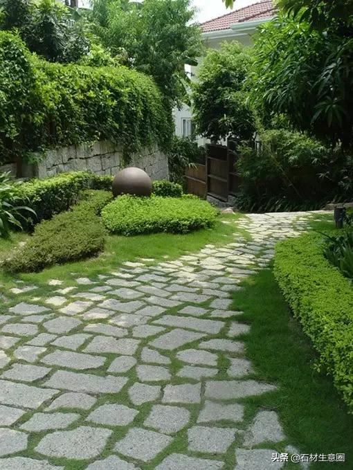 园林铺装石材下料教程,园林施工技巧之道路石材铺装