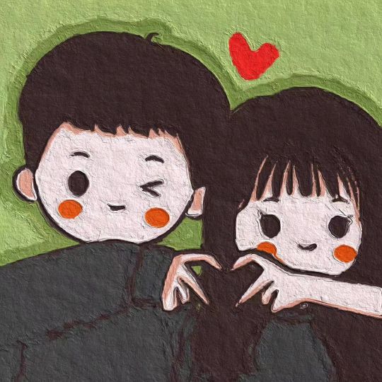 油画卡通头像男,微信头像女卡通呆萌动画