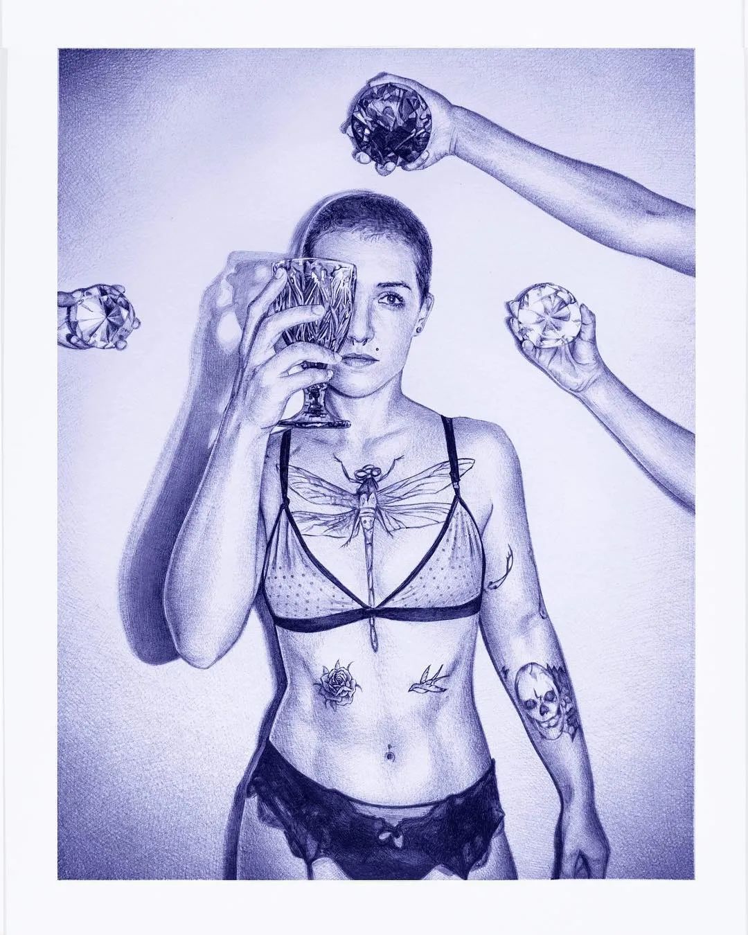 笔尖下的女人火辣性感身材,一天时间7000万*放播**量,网友围观