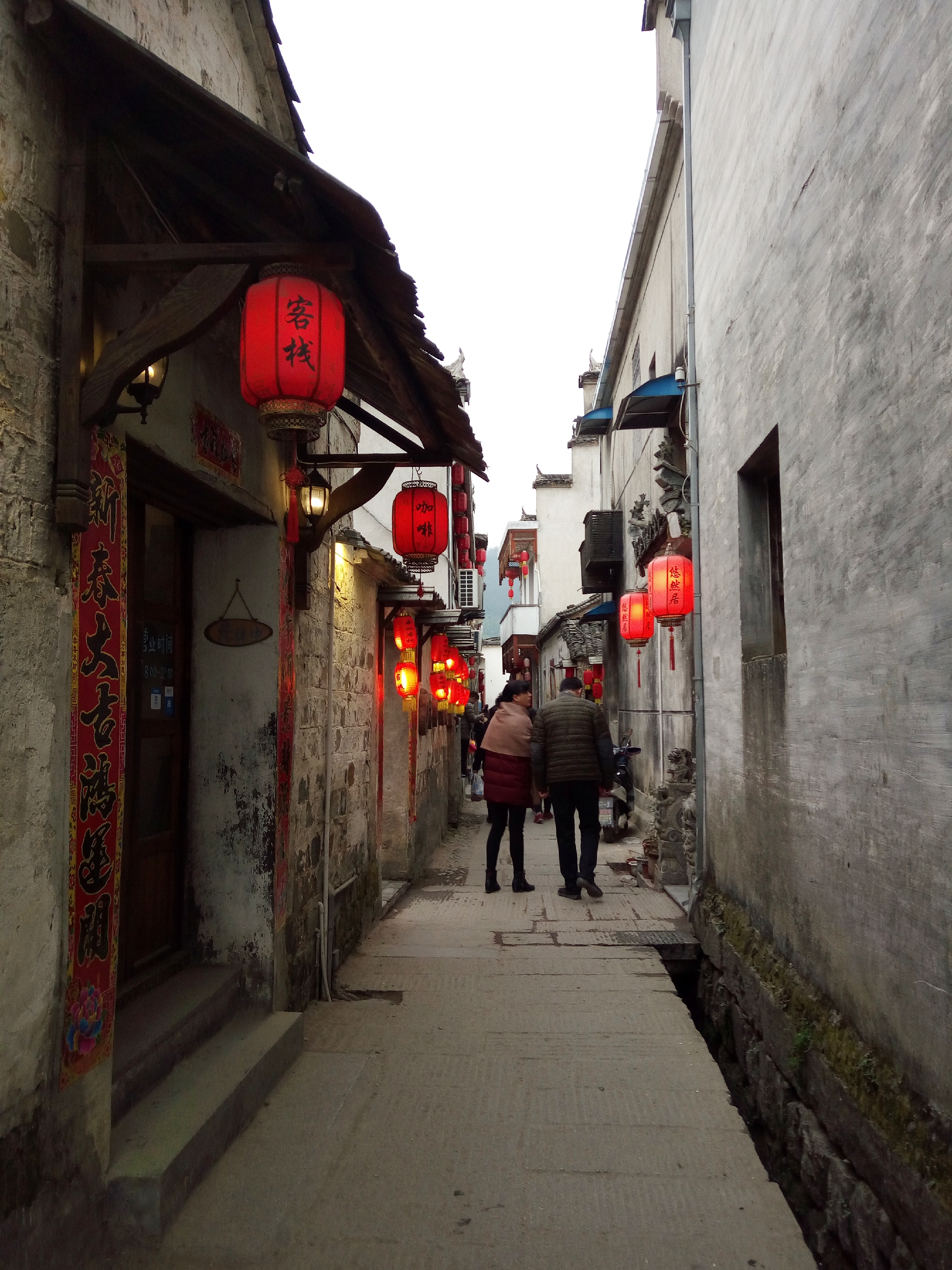 徽派村落宏村风景,山为牛头树为角的意思