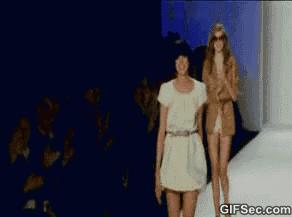 时装周超模合集,超模t台尴尬失误集锦