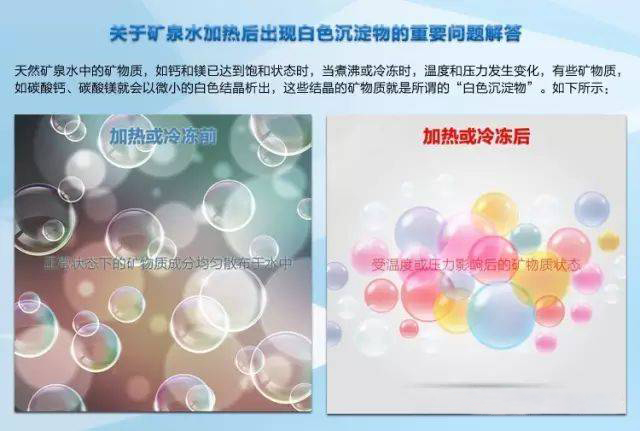 矿泉水加热后有白色沉淀物正常吗,矿泉水加热有水垢