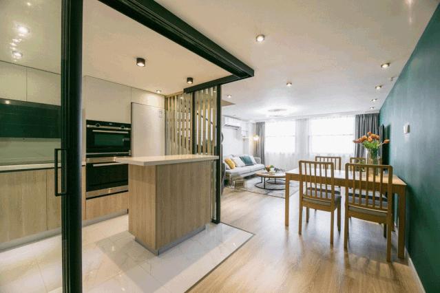 64㎡现代轻奢公寓，买了小复式，这样装修好精致