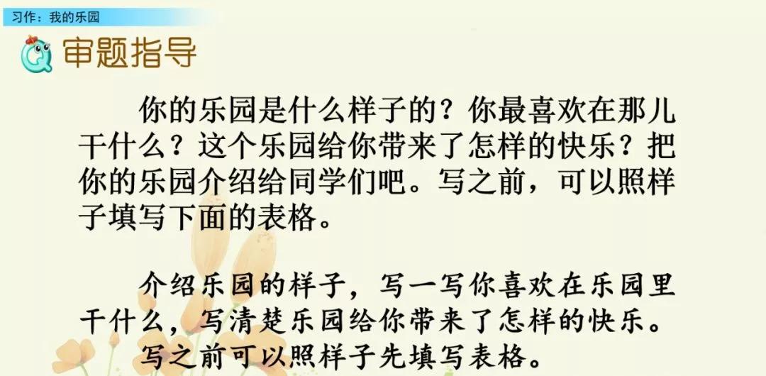 部编版四下习作我的乐园教材分析,我的乐园作文四年级400字范文院子