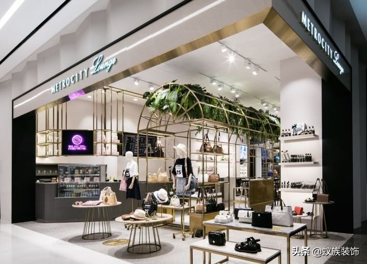 四川箱包店装修,箱包批发店装修图纸