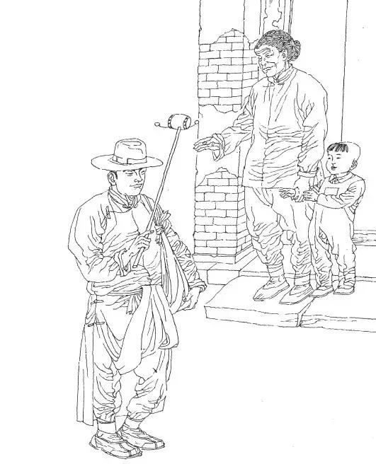 看连环画,清末老北京民俗画