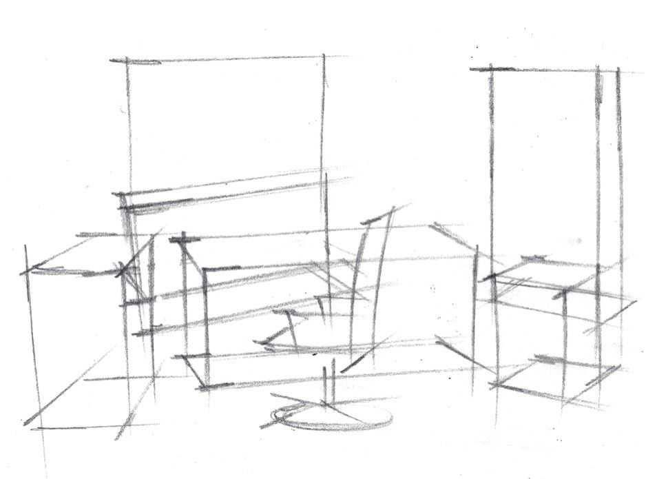 速写家具怎么画好,宜家家具速写