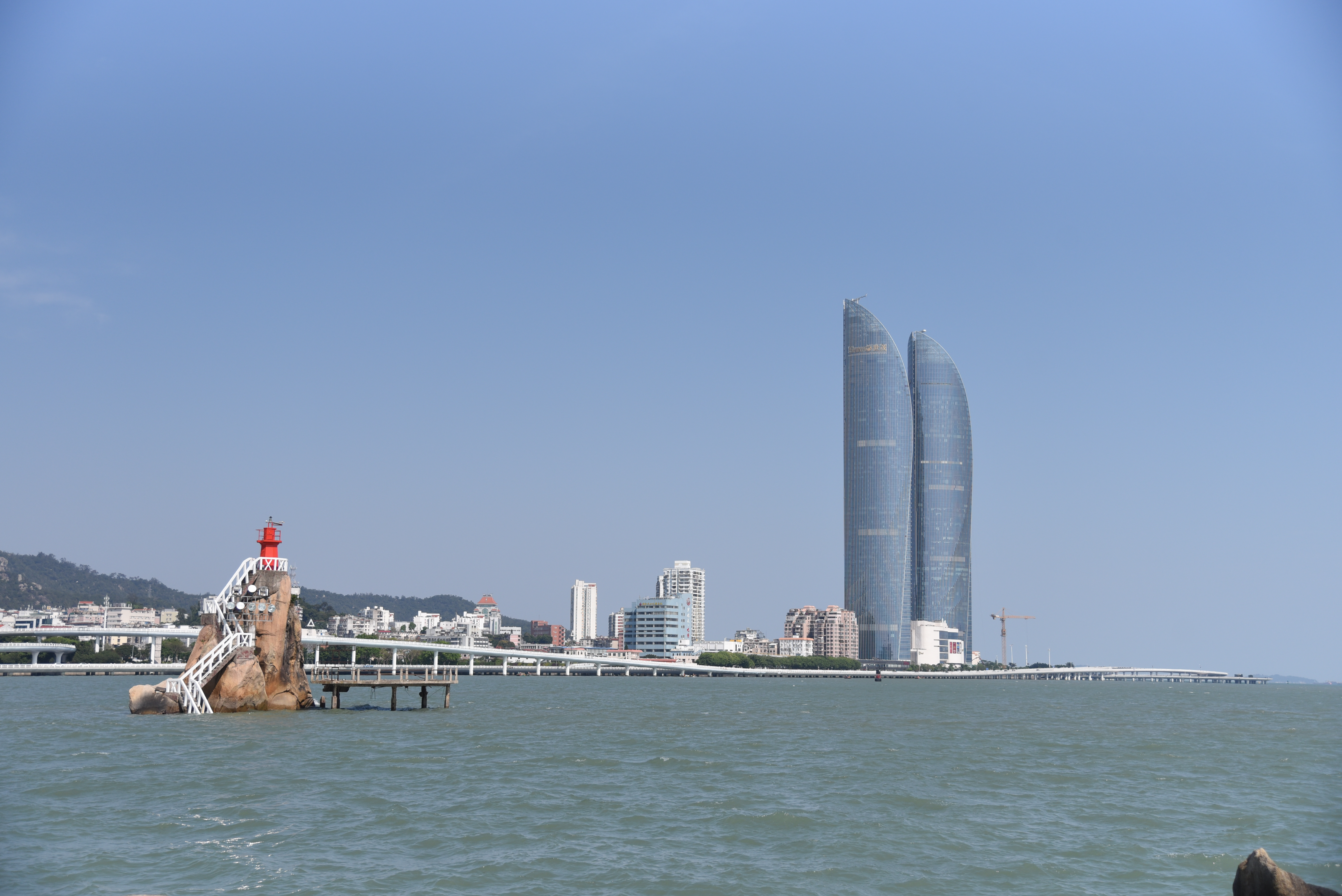 厦门观景桥,离海平面最近的大桥厦门演武大桥