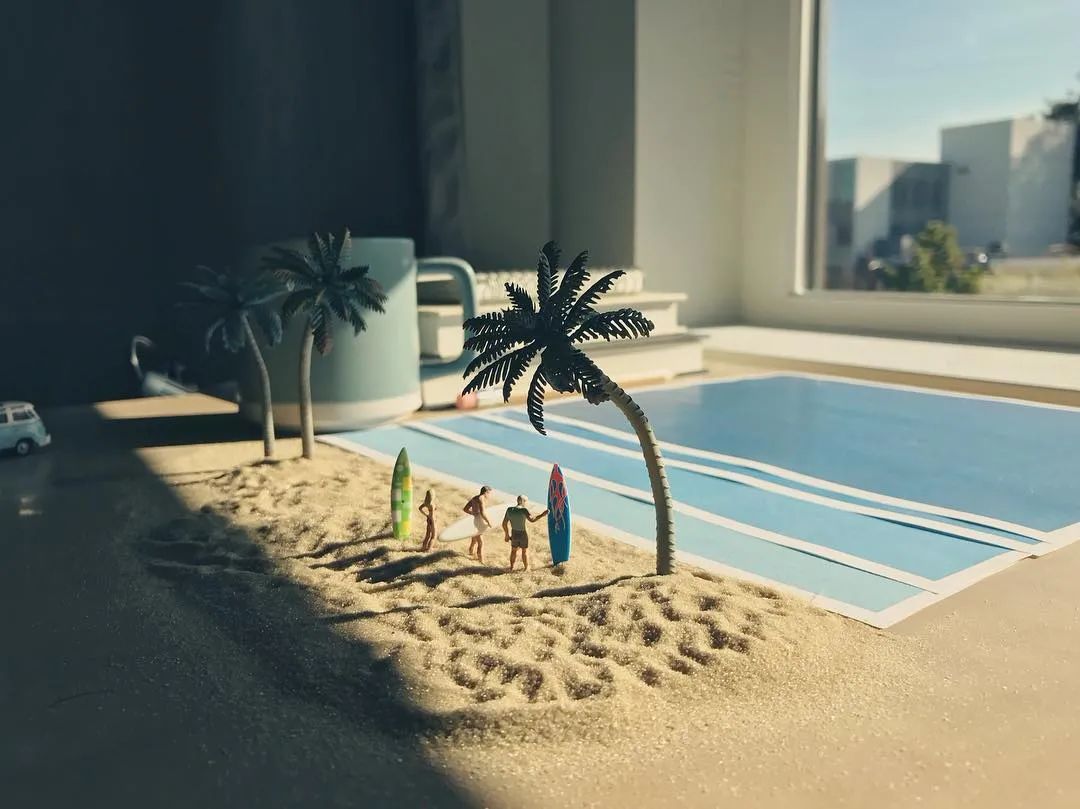 迷你版办公桌,森系书桌迷你世界