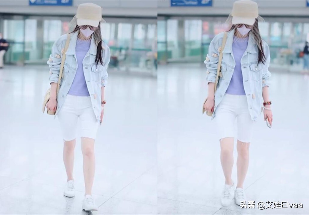 黄圣依机场穿羽绒服 (黄圣依穿休闲装在机场)
