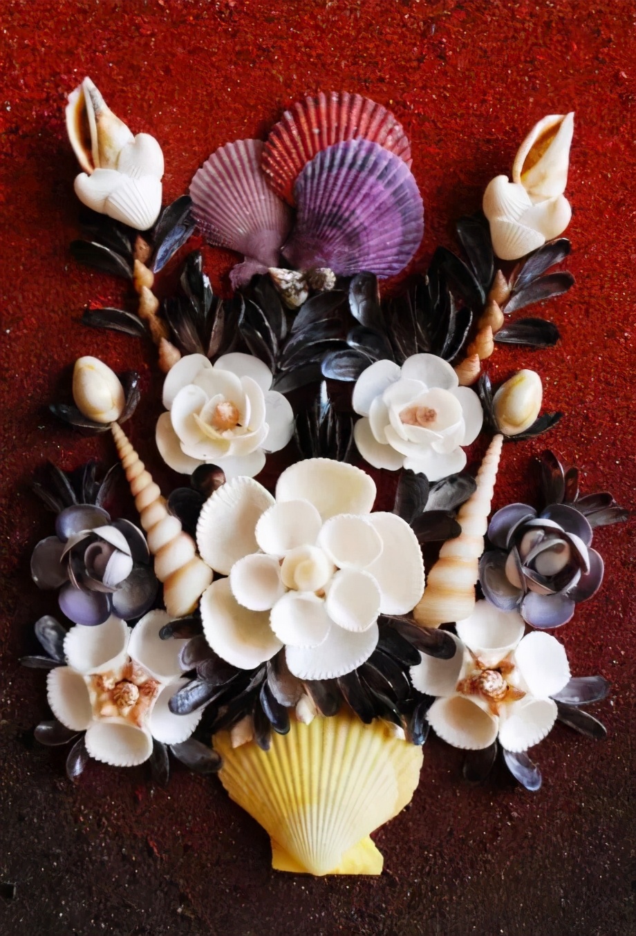 海边捡的贝壳可以做什么手工,贝壳创意手工种花