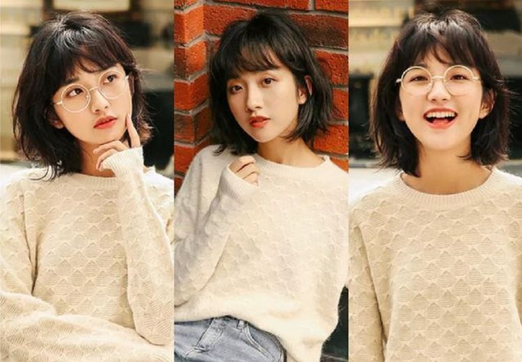 适合圆脸的女生短发发型大全,适合圆脸女生的十款短发发型