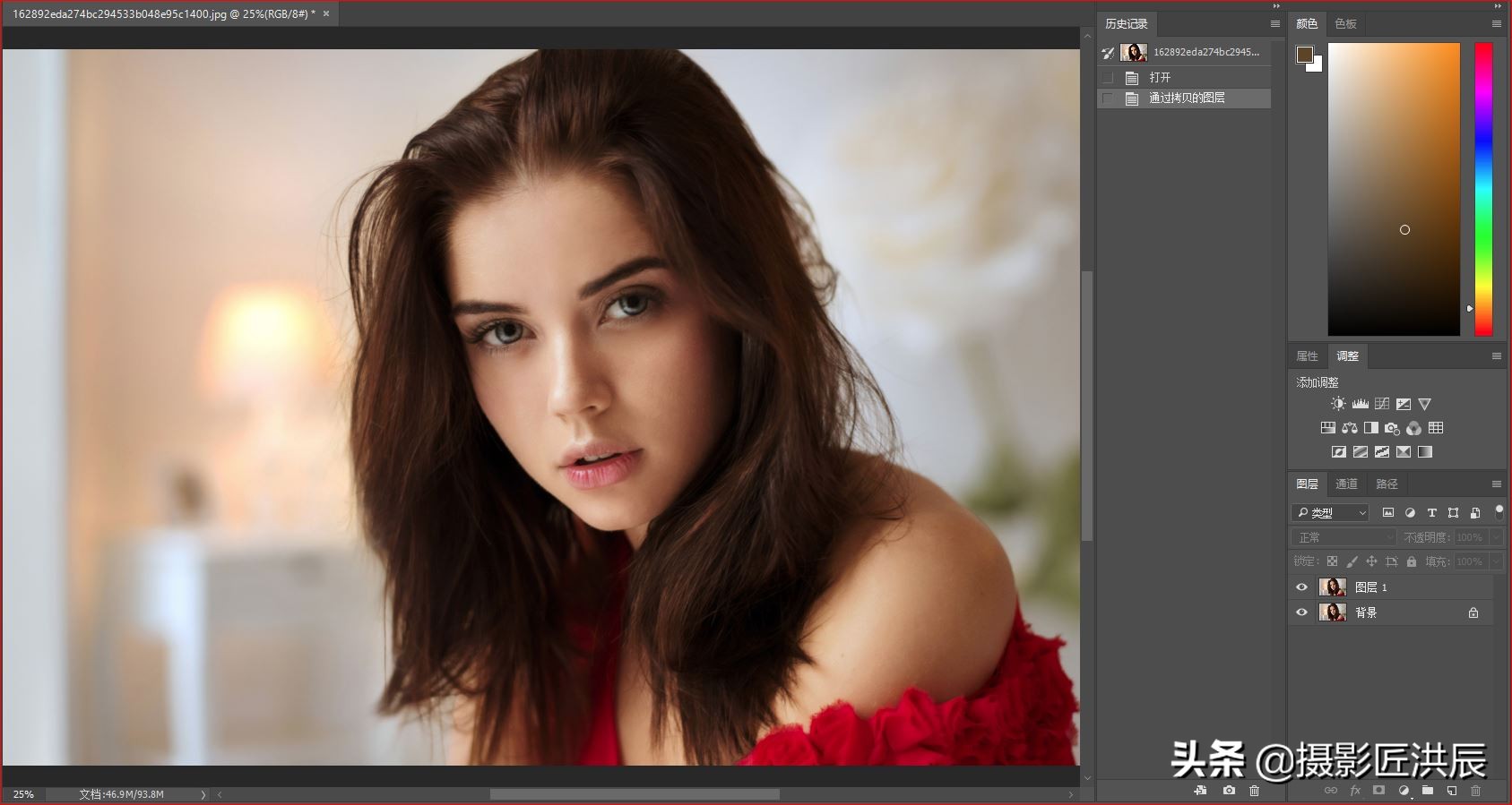 美女皮肤超软柔化，你可以这样做，操作简单效果好！