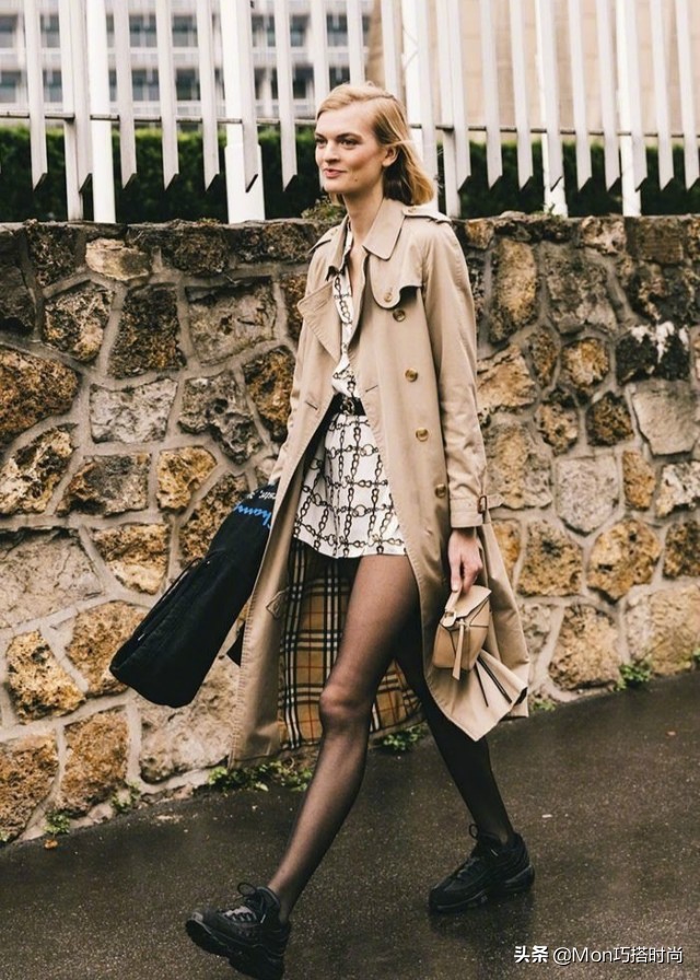 秋天长风衣这样穿真的太好看了,长风衣时尚大气上档次