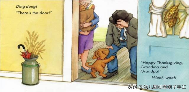 感恩节孩子英语启蒙选绘本,感恩节亲子绘本作品幼儿园制作