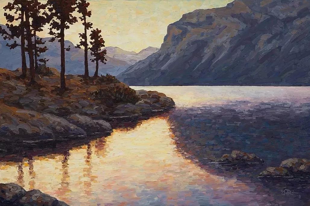 唯美壮丽的印象派风景油画,意境优美的古典风景油画欣赏