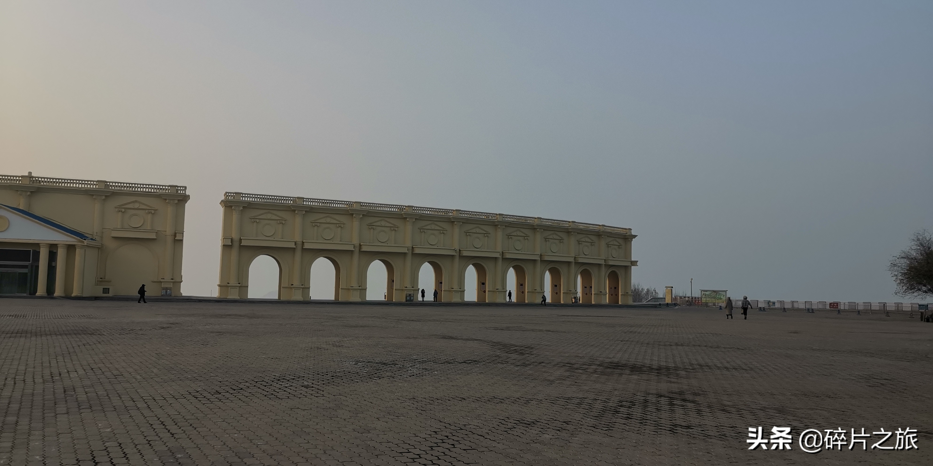 银川网红打卡地日落,银川览山公园落日