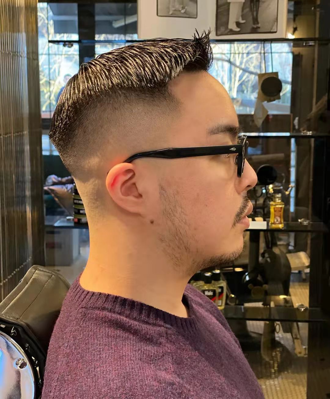 适合个子高头尖易打理的发型,发质硬适合剪寸头吗