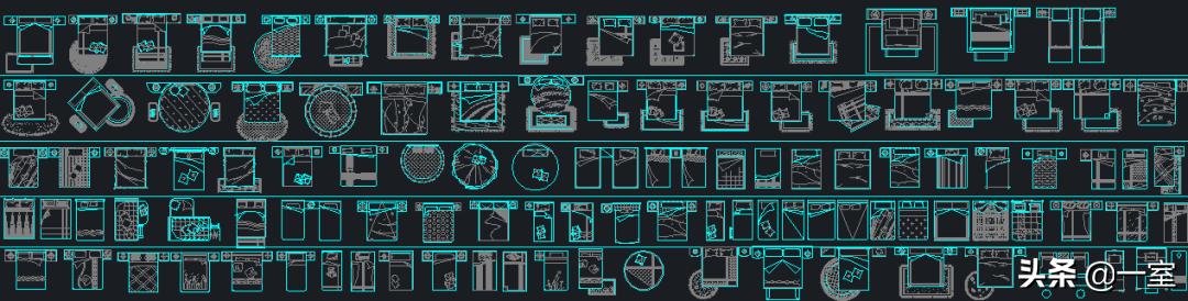 国外室内cad设计图,精选国内外经典家居cad平面图库