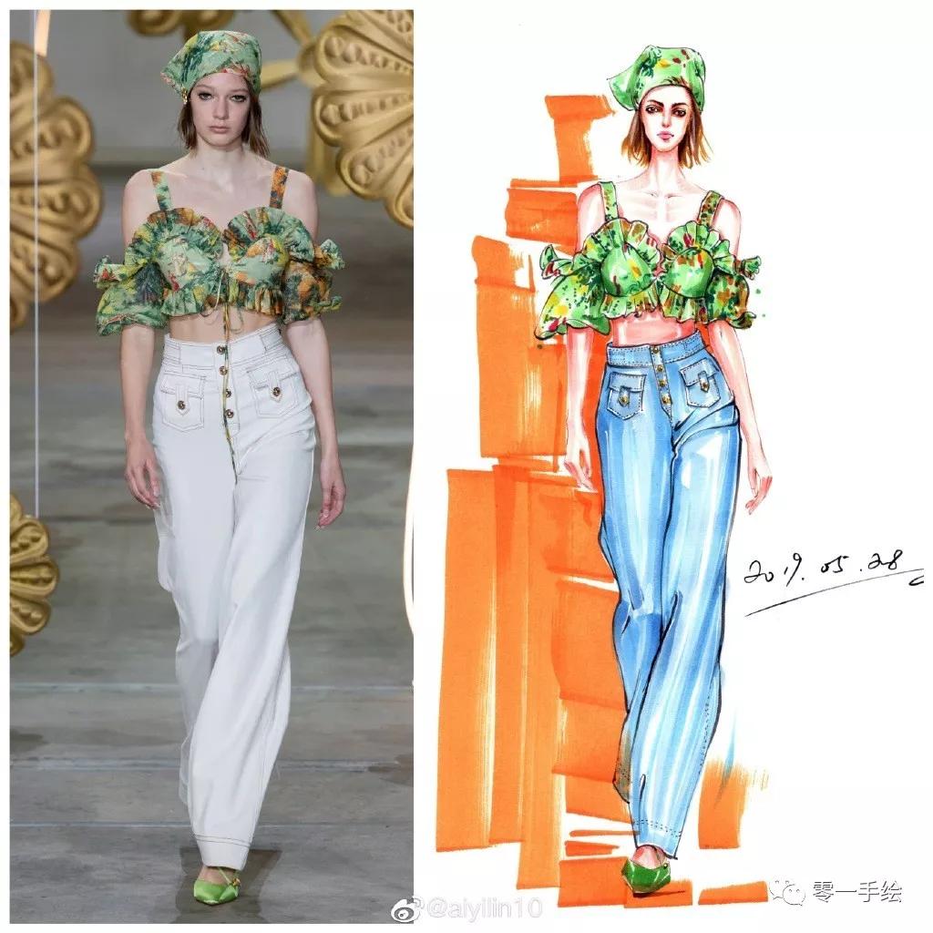 教你画衣服设计图,设计衣服手绘画简单教程整套