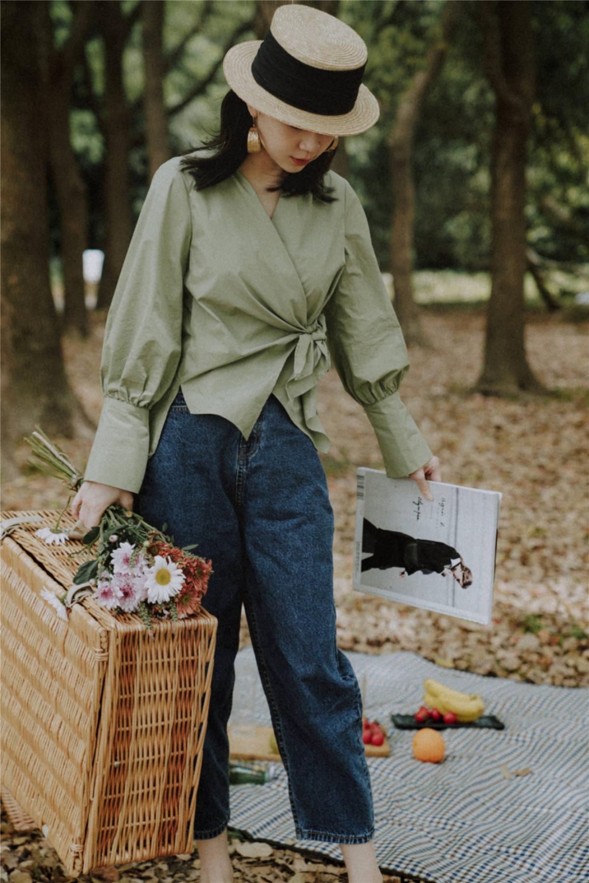 三木绿色搭配,抹茶绿显白发色