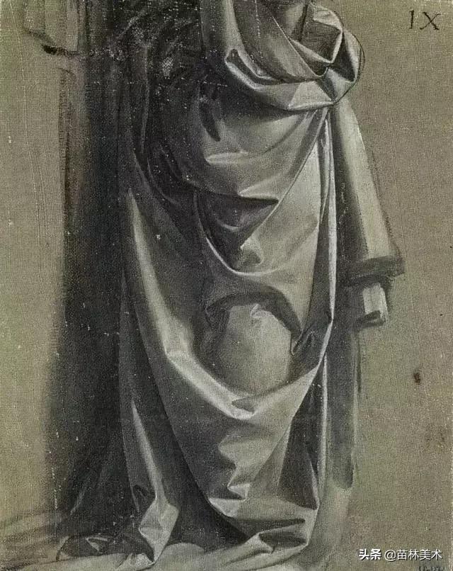 素描简单的衬布褶,素描衬布非常暗