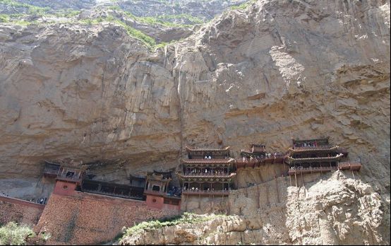 倒悬空寺千年不倒之谜力学的极致表现