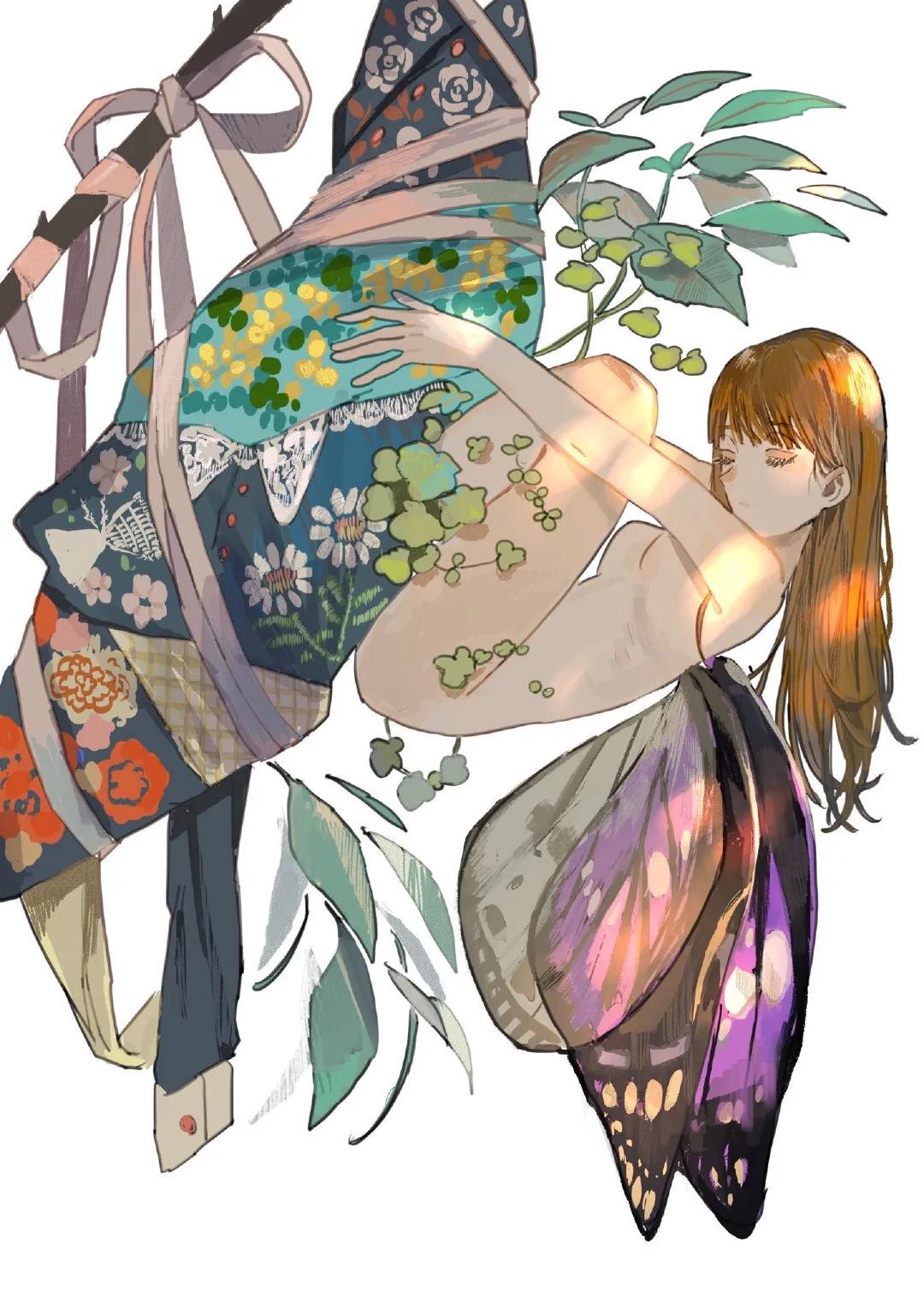 手绘插画天马行空的想象力,手绘二次元少女动漫视频