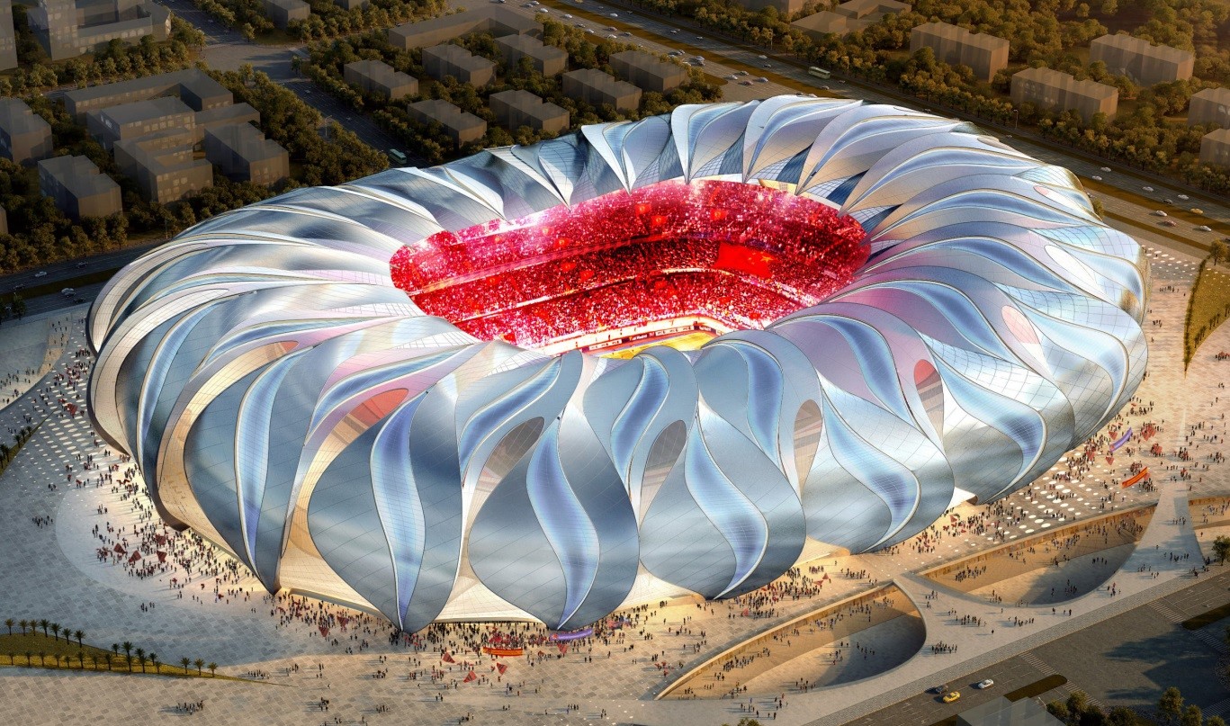 广州番禺钟村恒大足球场,广州恒大足球场最新进度