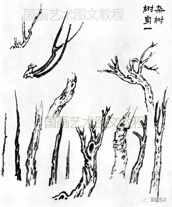 山水画基础技法山石教材,宋元国画山水画基础技法详解