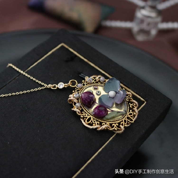 永生花首饰手工diy制作,制作永生花首饰
