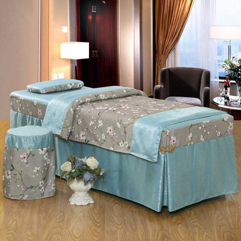 美容院床罩四件套泰式,美容院床罩最新款