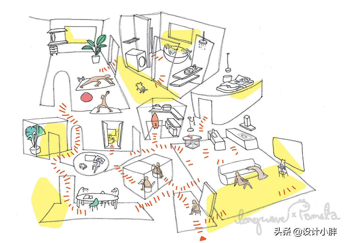 任性屋主！台湾132㎡西晒老宅这样改造，2人1猫共享新生活