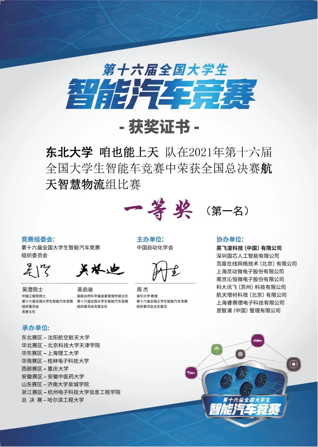 一冠一亚！时隔13年，东大智能车再创佳绩！