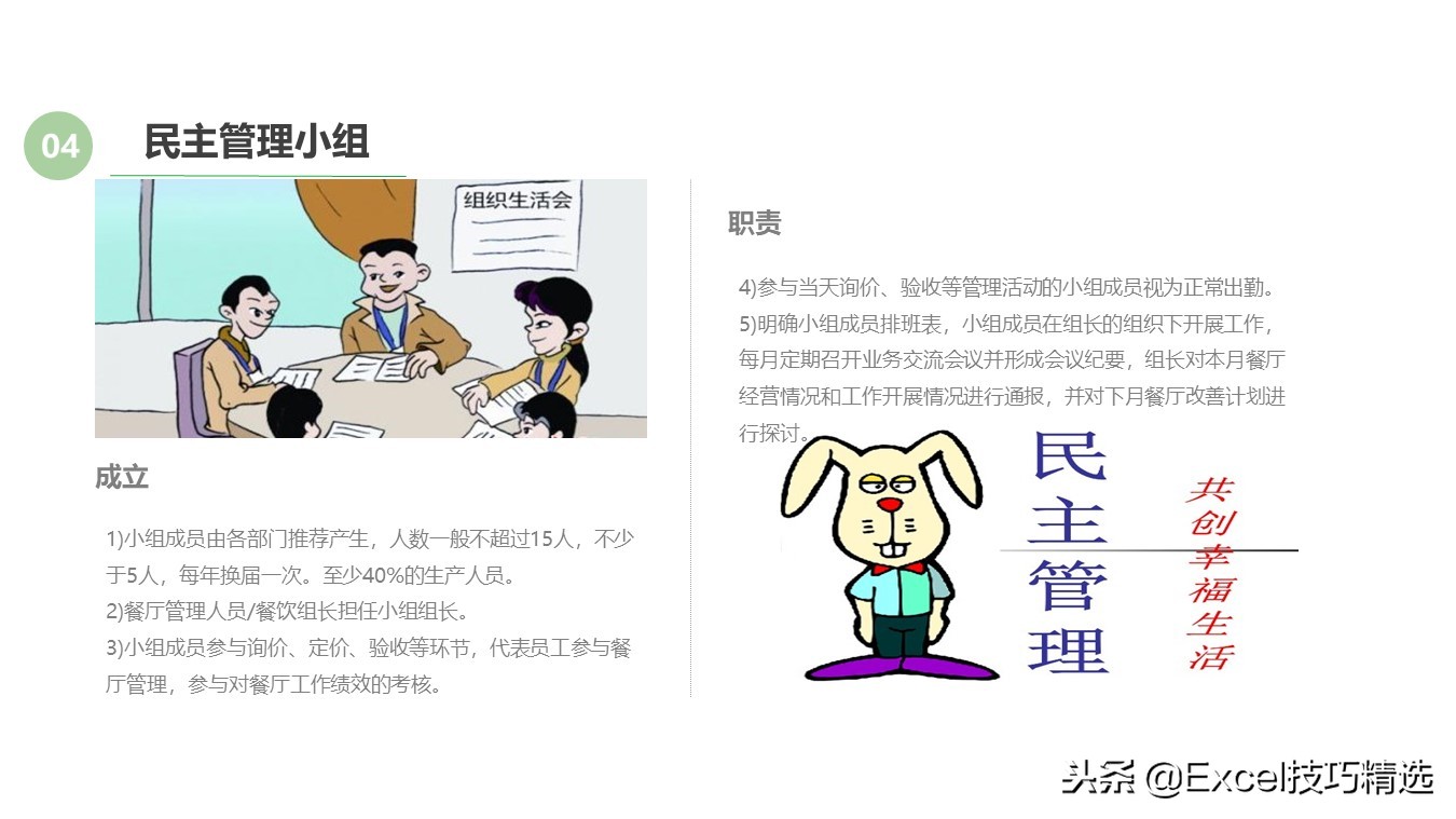 某餐饮连锁店管理标准培训课件，共25页PPT，含采购卫生运营