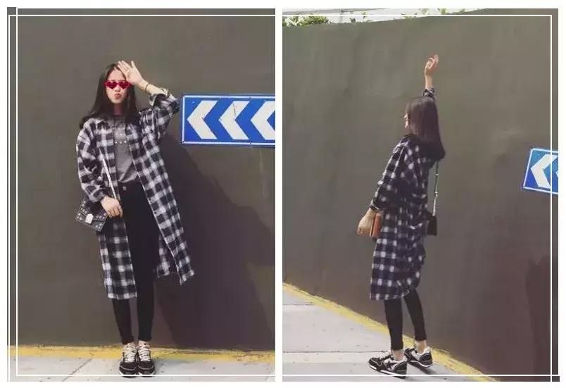 气质过膝衬衫怎么搭配衣服,过膝长款衬衫怎么搭