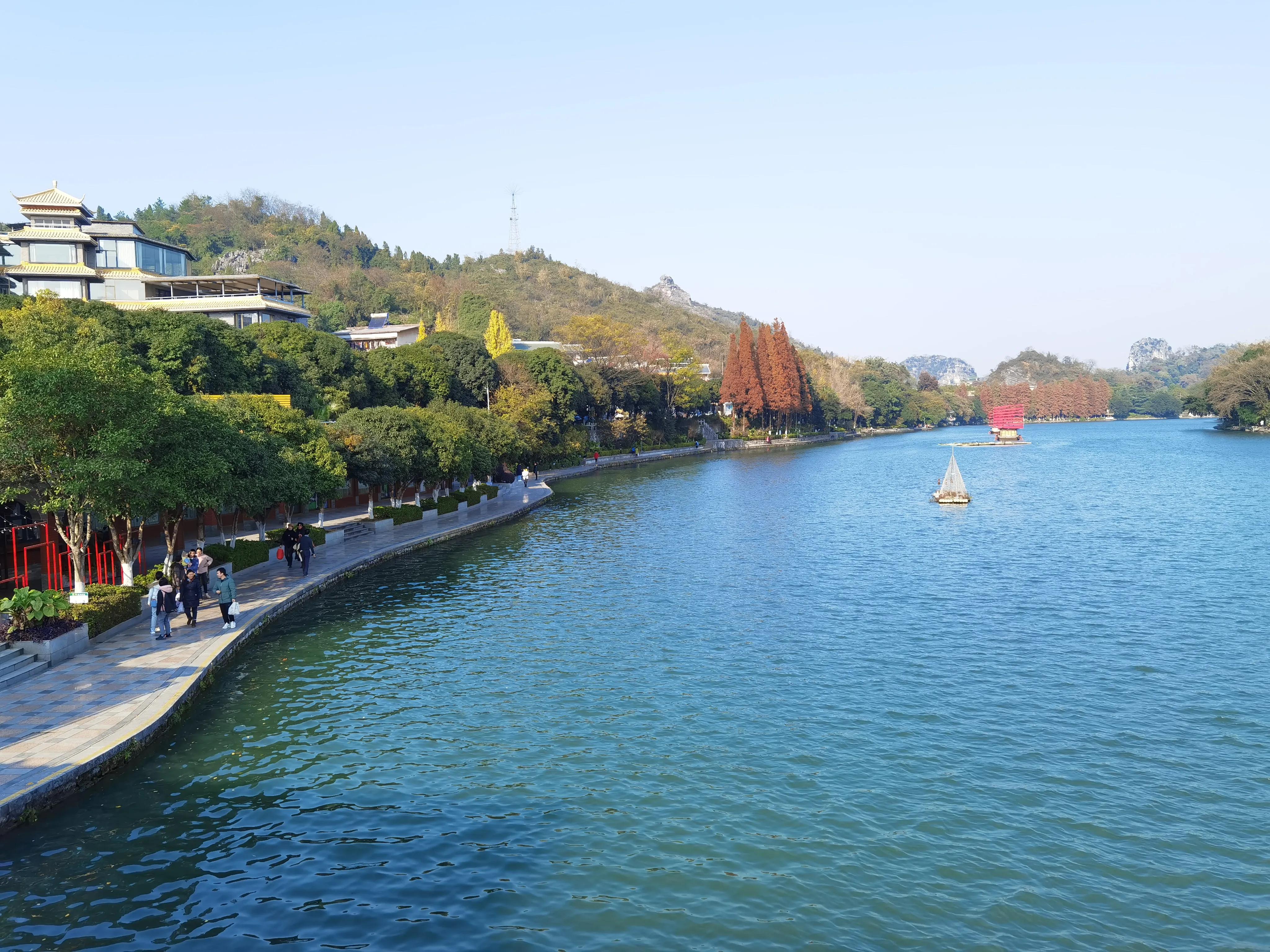 桂林：冬季到桂湖来看景