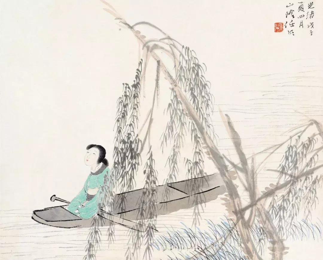 任伯年人物写意画 (任伯年人物白描图)