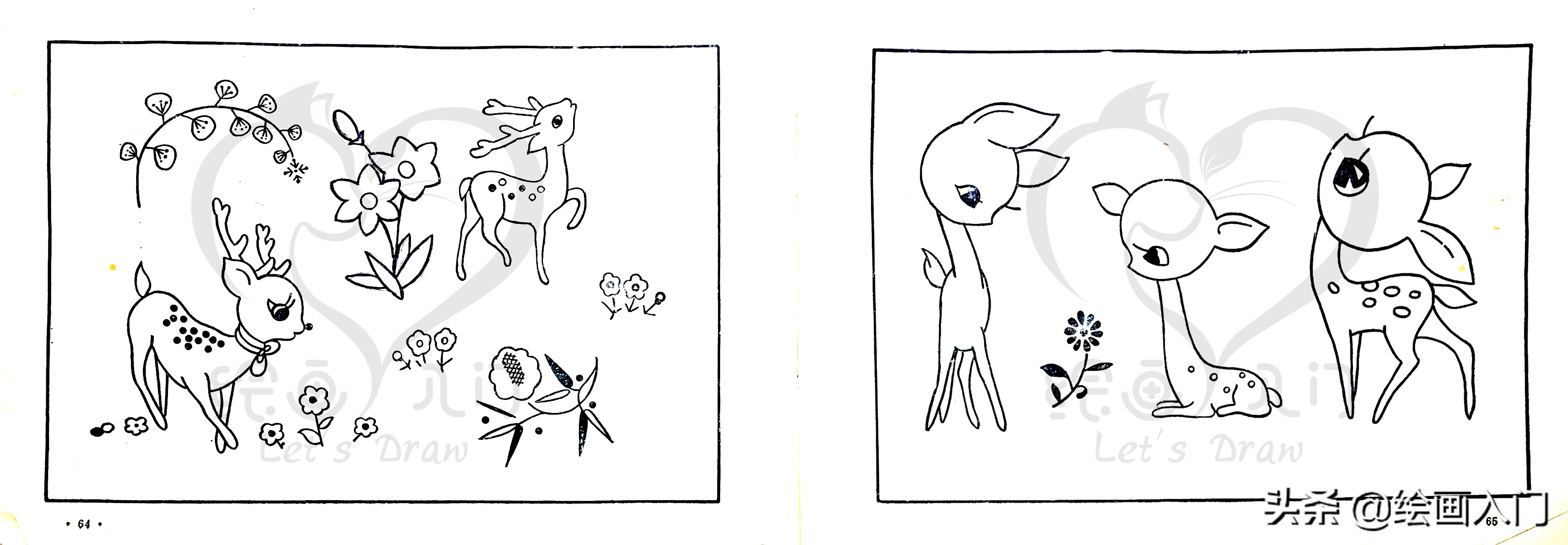 刺绣花边简笔画,100幅创意简笔画