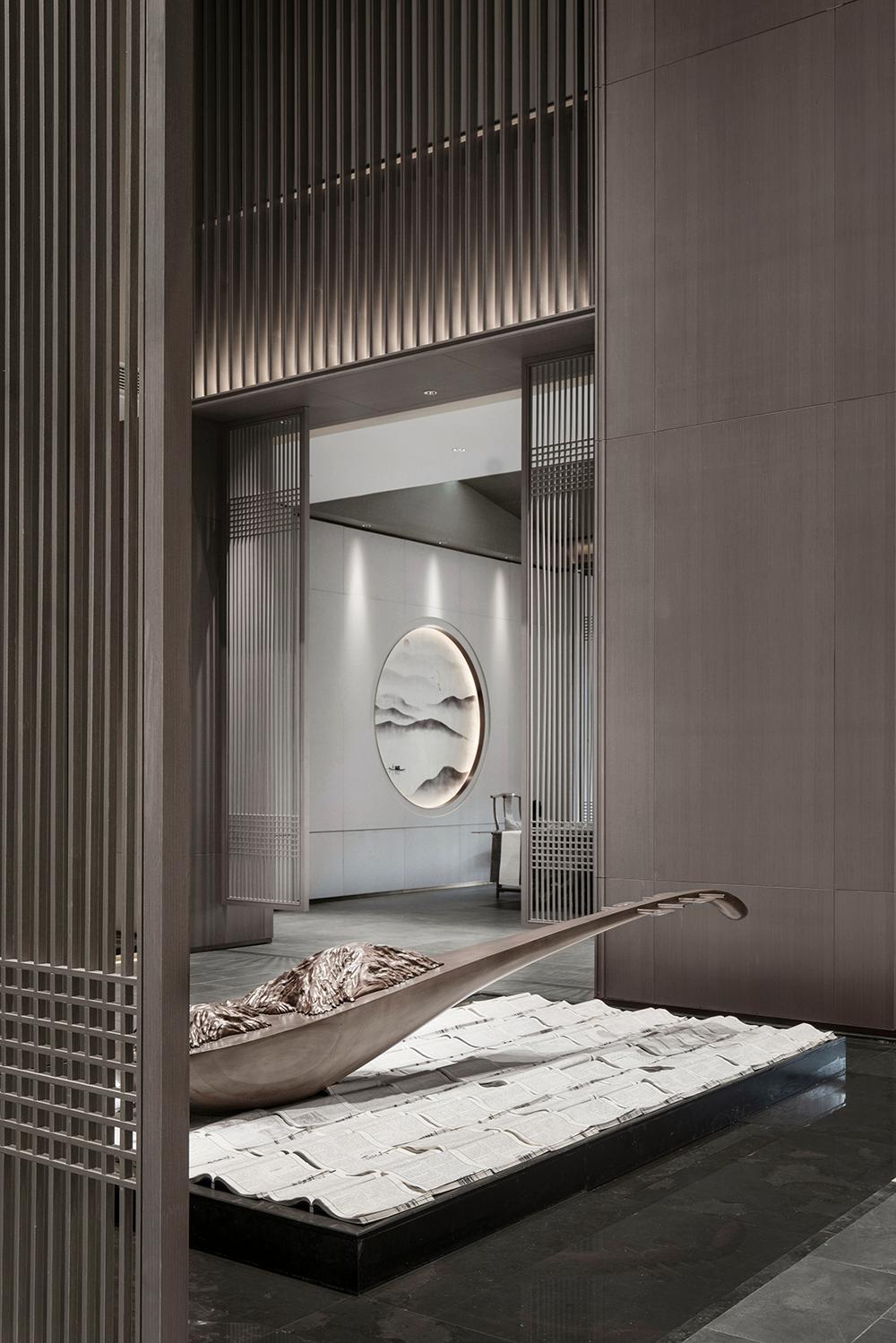 SIDW·案例丨吴文粒：2500㎡中式售楼处，足以游目骋怀