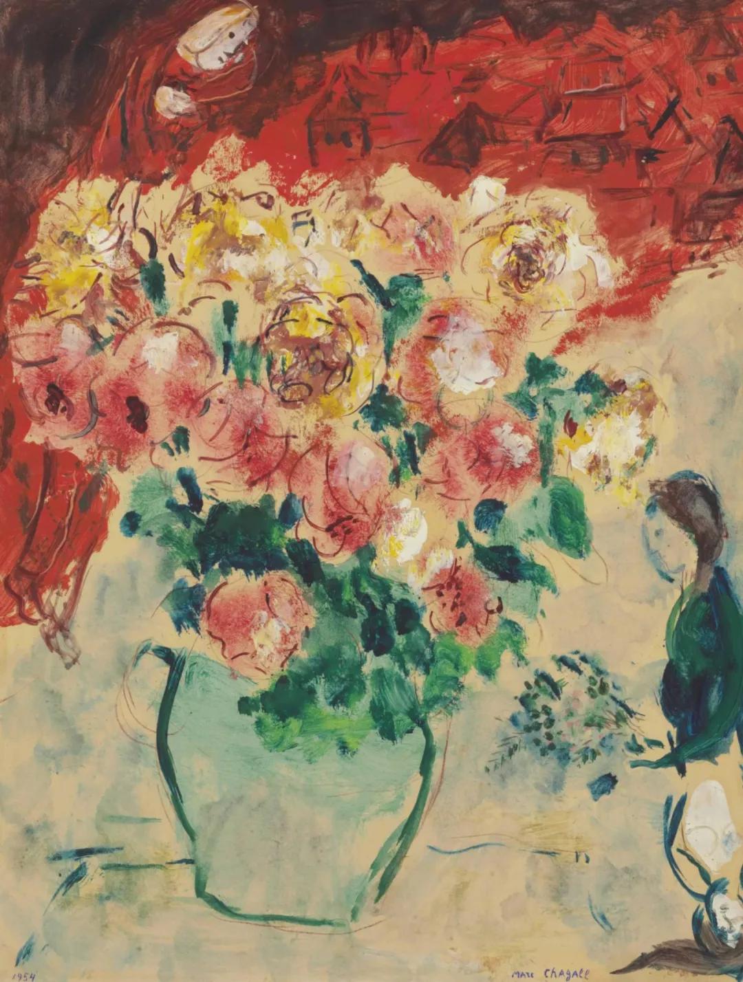 情人节送祝福,用大师笔下的经典花卉,献给抗疫英雄