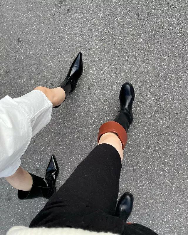 圆头鞋怎么搭配衣服好看,圆头鞋的教程