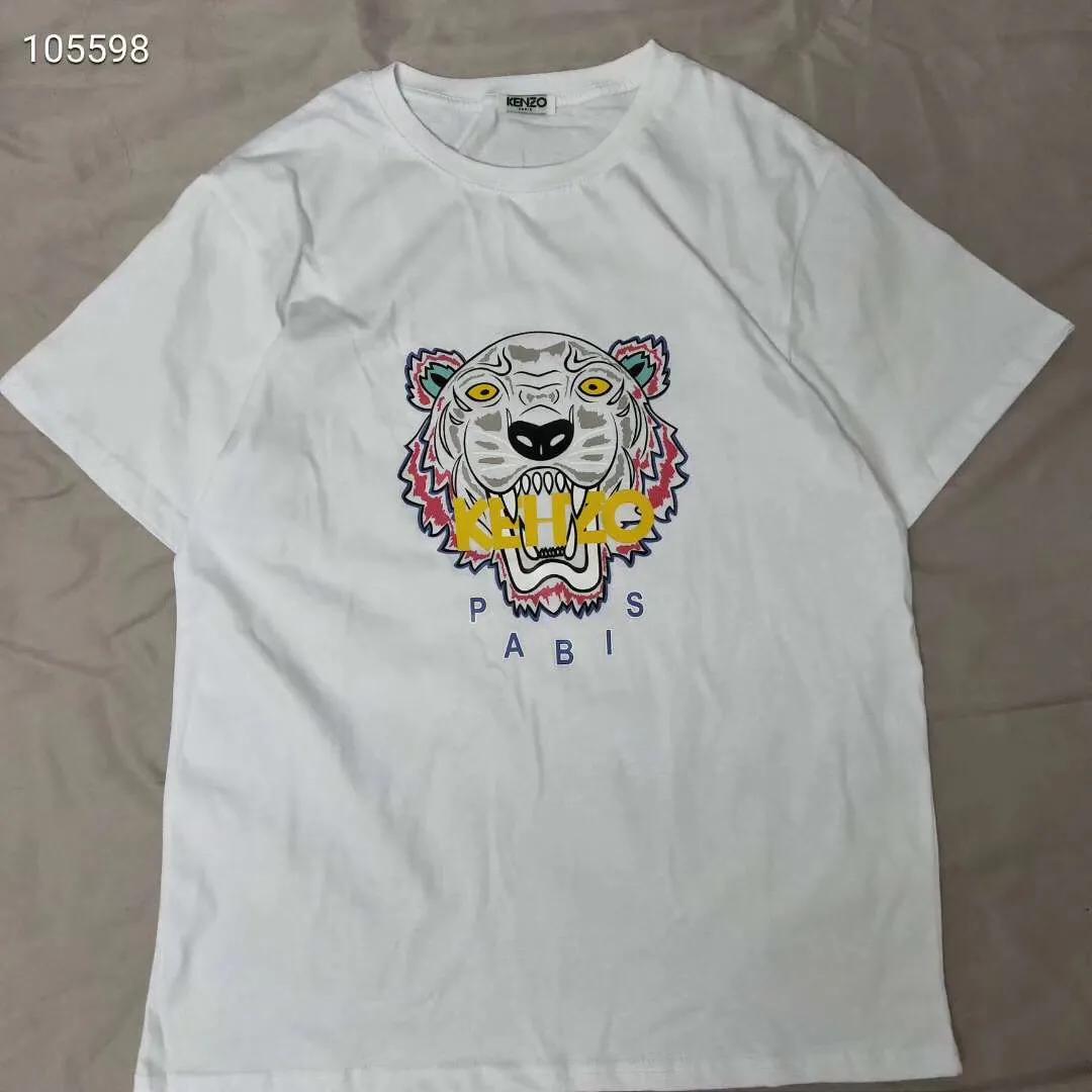 kenzo印花短袖和刺绣短袖,kenzo高田贤三老虎头印花t恤
