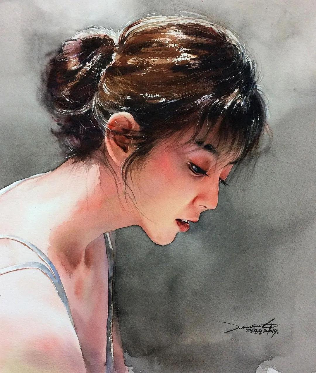 极简的水彩画作品,灵动脱俗的水彩画