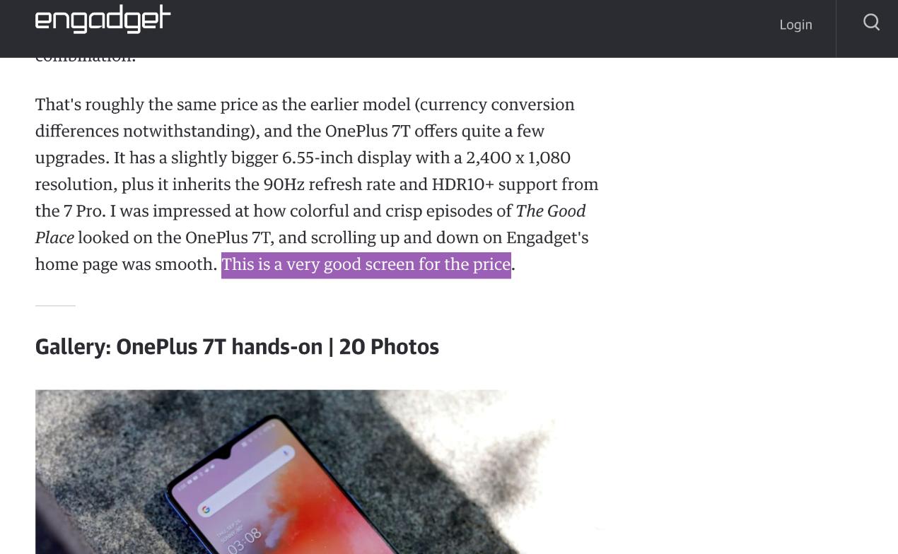 一加7国外评价,一加7t外国