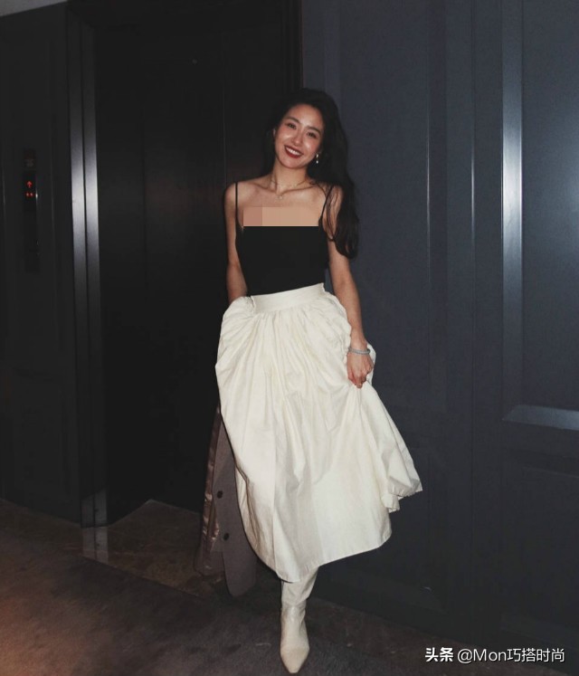米色半身裙今年最火的半身裙,气质显瘦半身裙时尚减龄超有气质