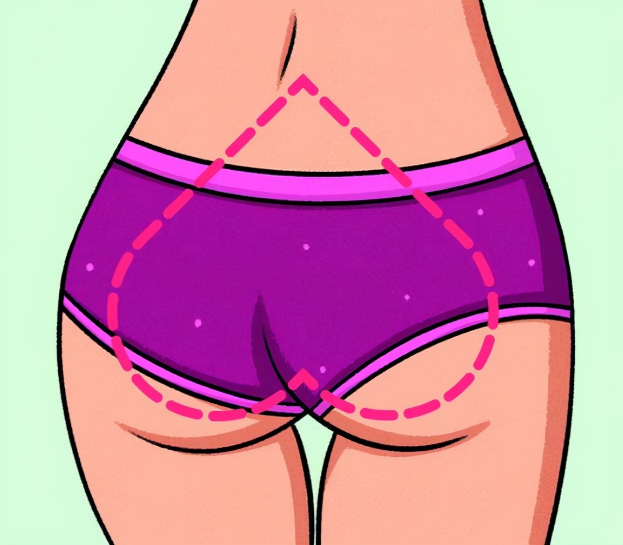 女生的屁股后面，为什么会有两坨“黑印子”？扒一扒女生的小秘密