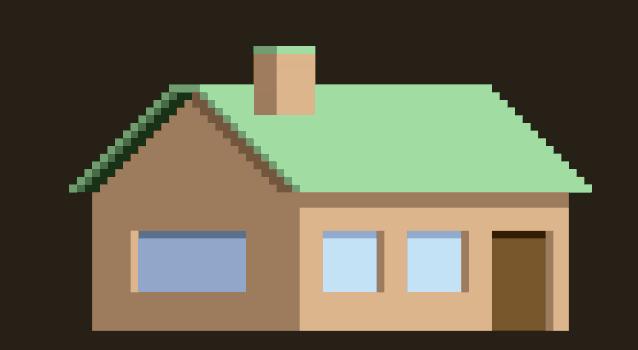 像素画房子,一看就会画的画是什么